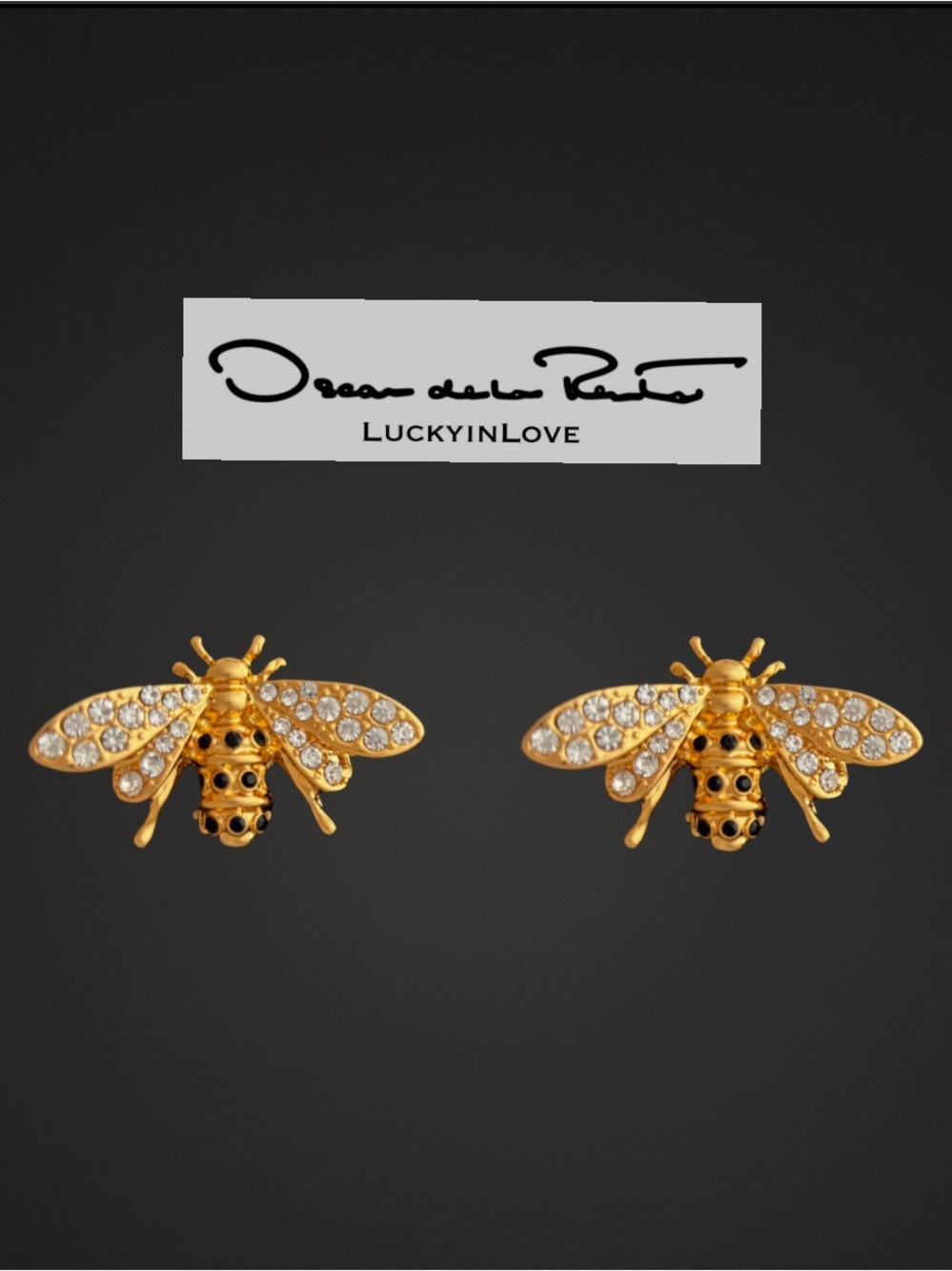 OSCAR DE LA RENTA • Golden Honey
Bee Stud Earrings - Picture 12 of 15